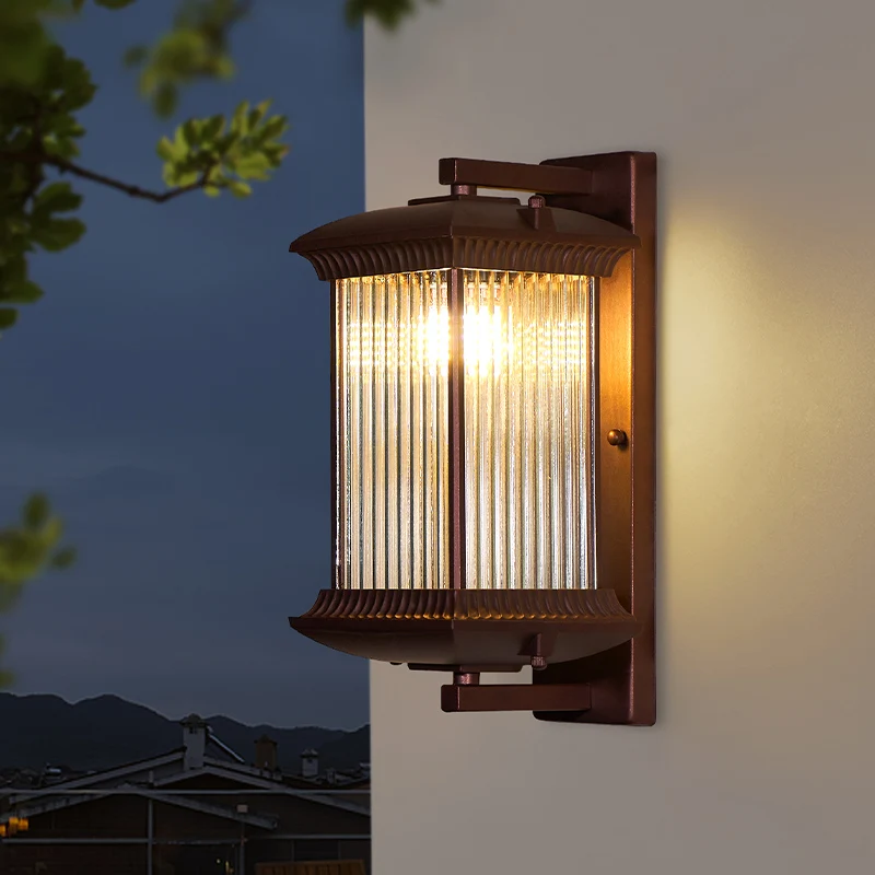 

Modern Chinese outdoor wall lamp waterproof villa courtyard lamp retro outdoor balcony entrance corridor aisle exterior wall