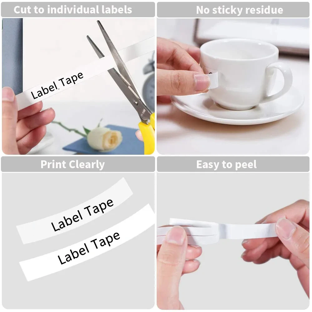 12mm Compatiblefor Brother P-touch Label Maker Tape for tze 231 631 131 for Label Printer PTD600 PTH110 H107 P710BT H105 D200