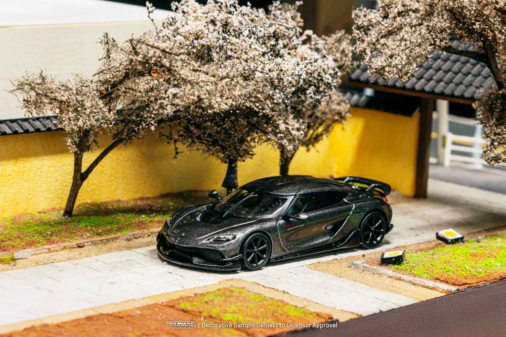 In Stock Ready To Ship Tarmac Works 1:64 #T64G-TL053-GY Koenigsegg Gemera Grey Metallic Diecast Car Model - view 3