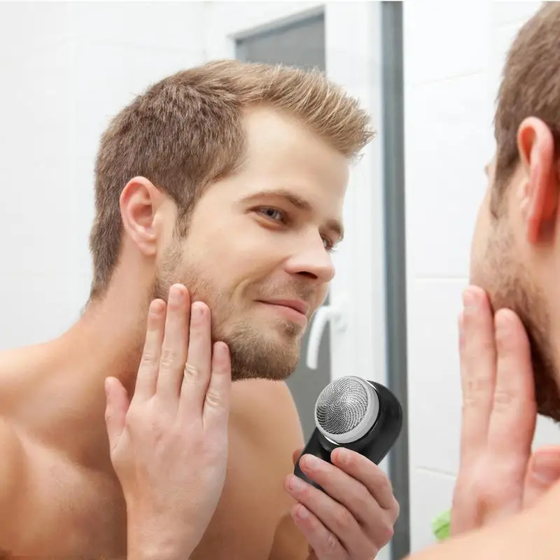 Portable Electric Razor Mini Razor For Men Travel Electric Razor Rechargeable Mini Electric Shavers Powerful Electric Razor
