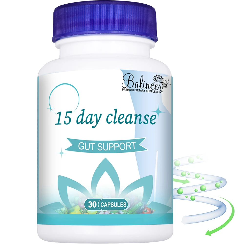 Gut Health Supplement Improve Digestive Comfort 15 Day Cleanse Detox Gut & Colon Support Premium Capsules