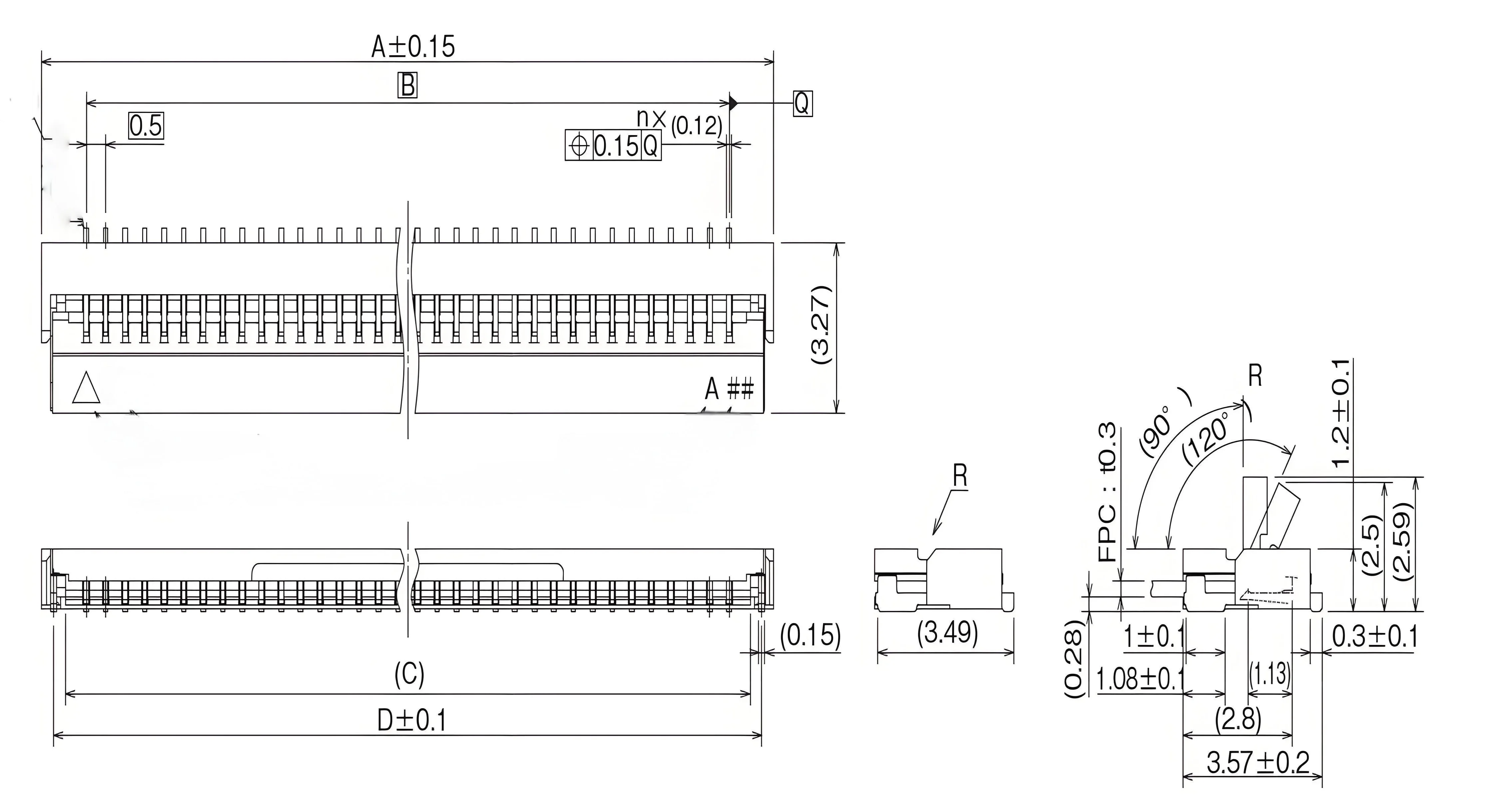 10 шт./FH65-30S-0,5SH FH65-32S-0,5SH FH65-34S-0,5SH FH65-36S-0,5SH FH65-40S-0,5SH FH65-45S-0,5SH патч-разъем для ног
