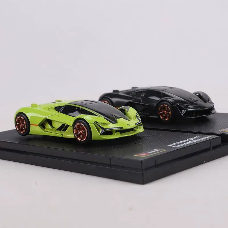 BBURAGO 1:64 Lamborghini, cast alloy imitation car model, gift for boys, adult collection item, creative gift for festivals.