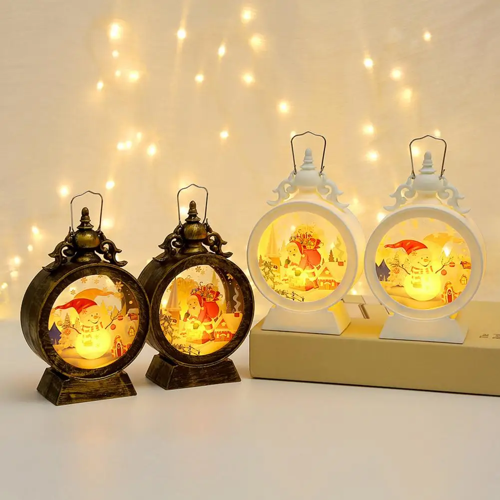 Tragbare Camping Laterne Retro Vintage LED Lampe Weihnachts dekor kleines Nachtlicht für zu Hause Außen beleuchtung hängen Zelt Licht