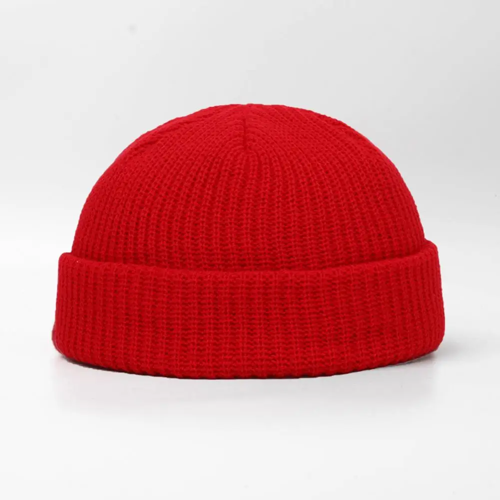 Knitted Cap Cozy Knitted Dome Hat for Winter Outdoor Activities Unisex Solid Color Ear Cap for Skiing Wear Versatile