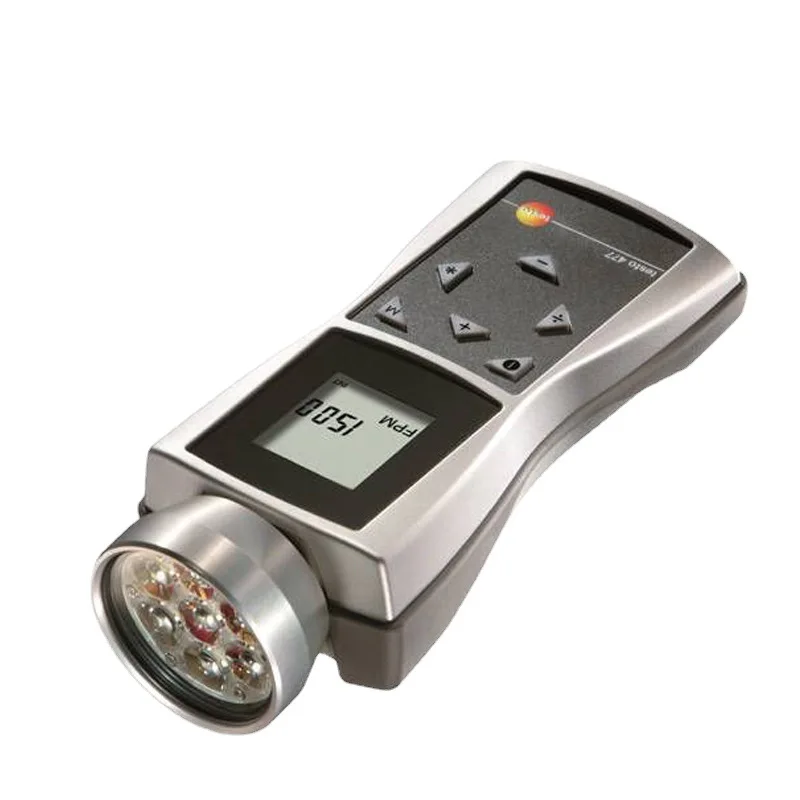 testo 477 handheld LED stroboscope Measures speeds up to 300 000 rpm