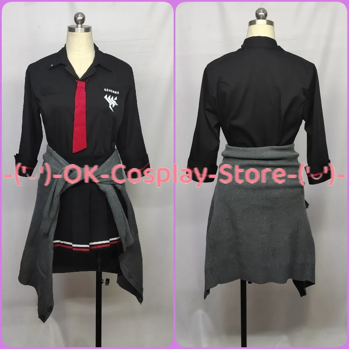 Azul Arquivo Cosplay Costume, Hatami Erika, Terno De Garçonete, Roupas de Festa, Halloween Carnaval Uniformes, Custom Made