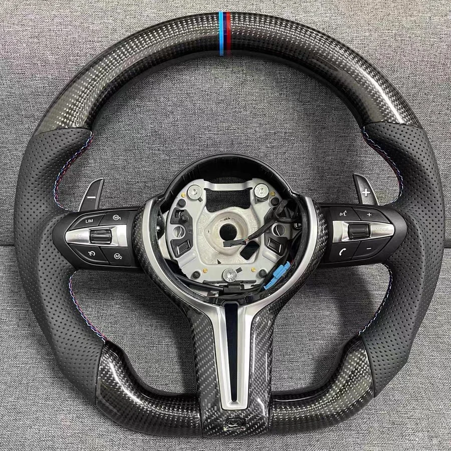 Customizable Carbon Fiber M Sports Steering Wheel Suitable Paddle Shifters For BMW F30 F10 F11 F31 F34 F20 F22 F22 F25 F33 F32