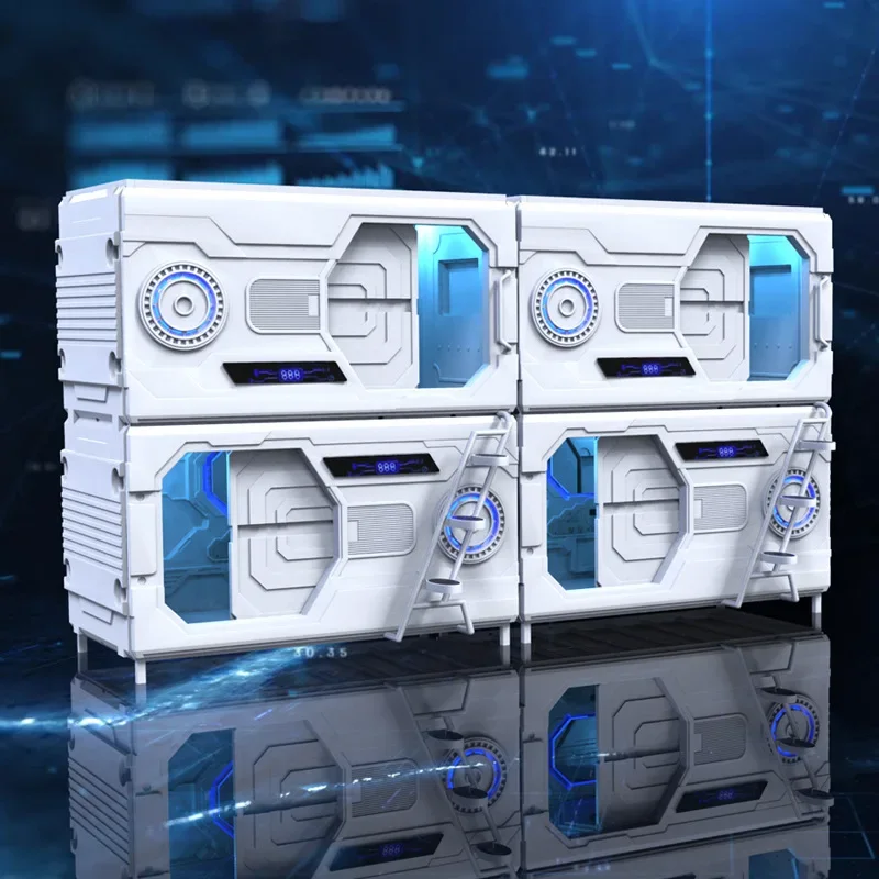 

Galaxy series space capsule sleeping bed single smart e-sports hotel