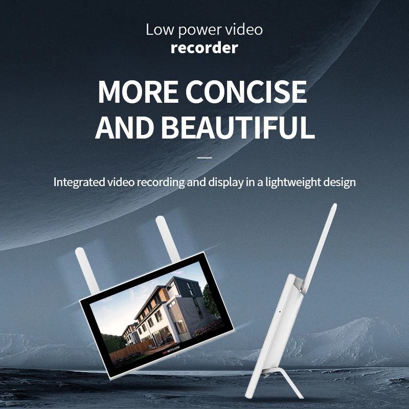 8ch  10.1 Inch Wireless WIFI Touch Screen Monitor Indoor Outdoor Battery Powered Manufacturer Supplied Surveillance Systems