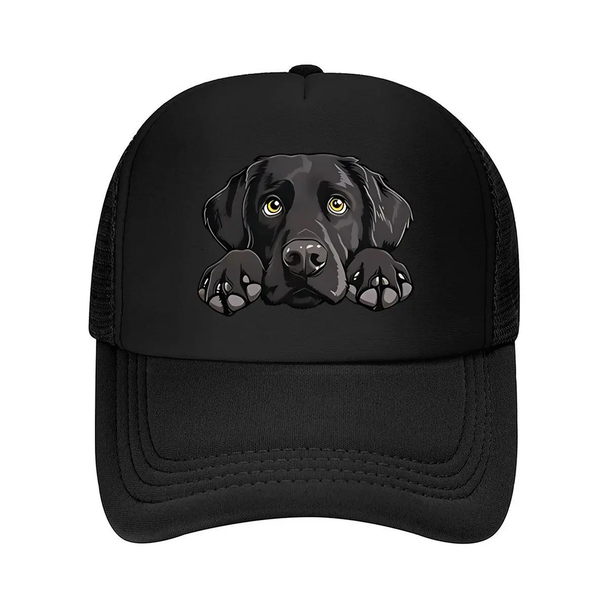 Fun Labrador Dog Print Baseball Cap, Adjustable Outdoor Daily Visor, Unisex, Cute Gift for Family an 2026 Mesh Baseball Cap