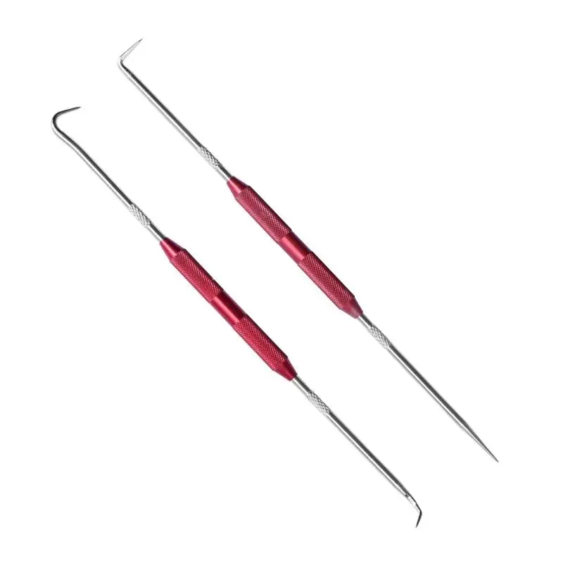 

652F Набор из 2 автоматических уплотнительных колец. Крюк для подбора с двойной головкой. Демонтаж прокладки сальника.