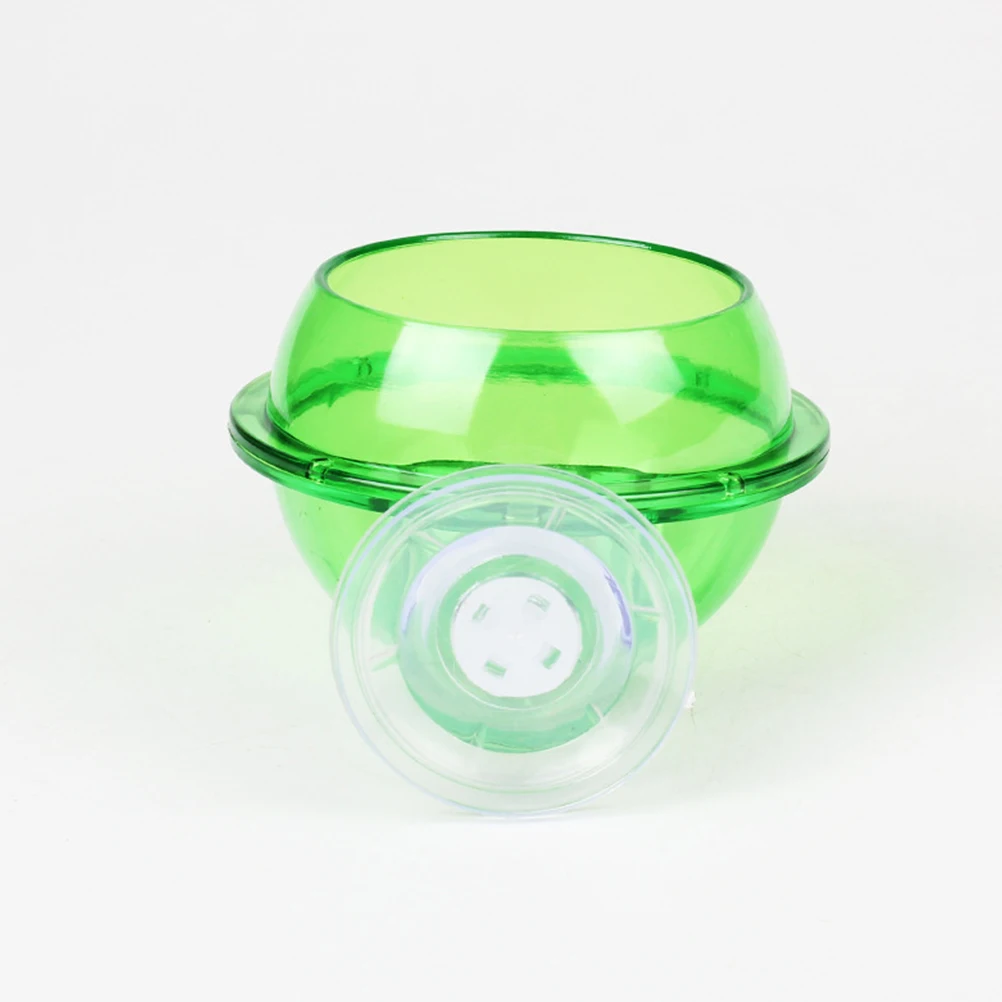 

1pc Reptile Feeder Small Pet Drinking Bowl Lizard Foods Feeder Turtle Animal ABS Sturdy Durable Suction Cup Easy