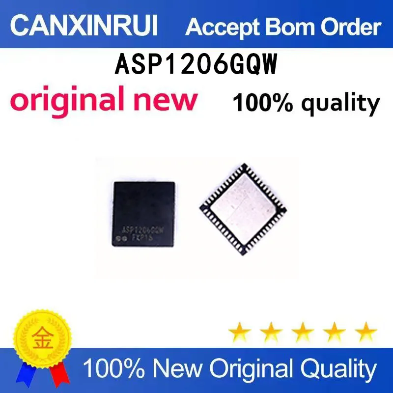 

(5 PCS) ASP1206GQW ASP1206BGQW ASP1206 ASP1206A ASP1206B QFN