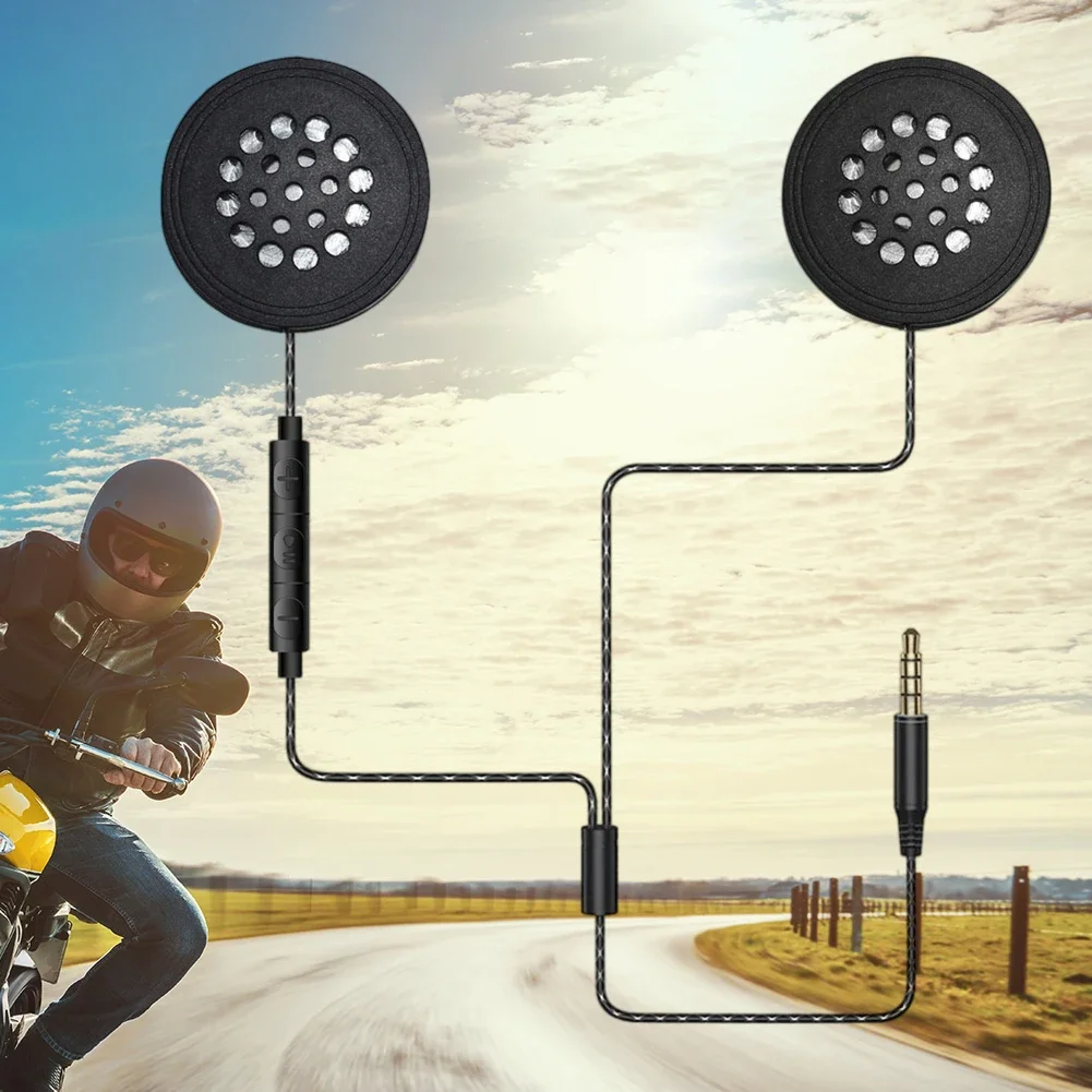 Motorcycle Helmet Headset Anti-interference Wireless Stereo Earphone Handsfree Moto Headphone 3.5mm Port Music Player Speaker