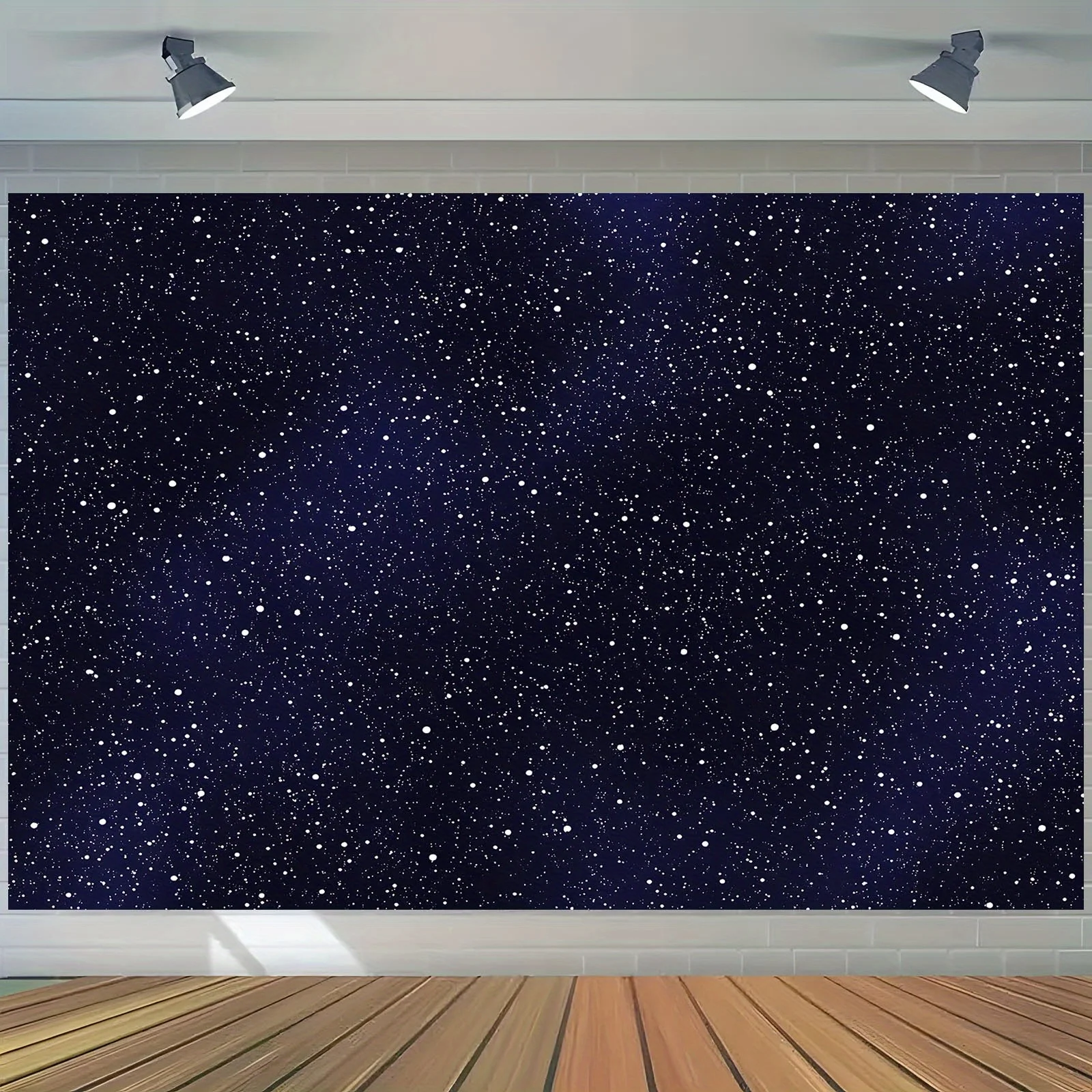 1 لافتة خلفية لخلفية السماء المرصعة بالنجوم - مناسبة لأعياد الميلاد والعطلات والحفلات وأحجام متعددة للاختيار من بينها #1