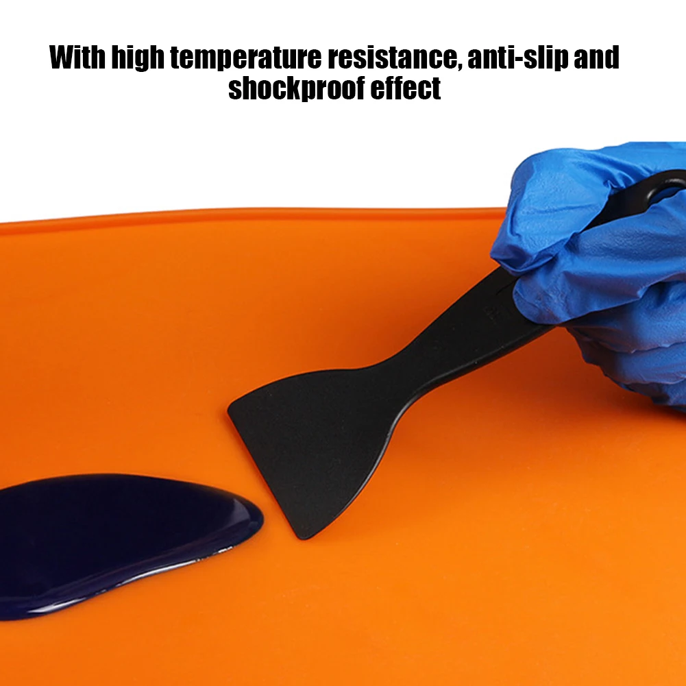 طابعة ثلاثية الأبعاد الراتنج الحساسة سيليكون حصيرة طابعة ثلاثية الأبعاد سيليكون حصيرة البرتقال لينة المضادة للانزلاق وسادة الراتنج حساس للضوء الملحقات #4