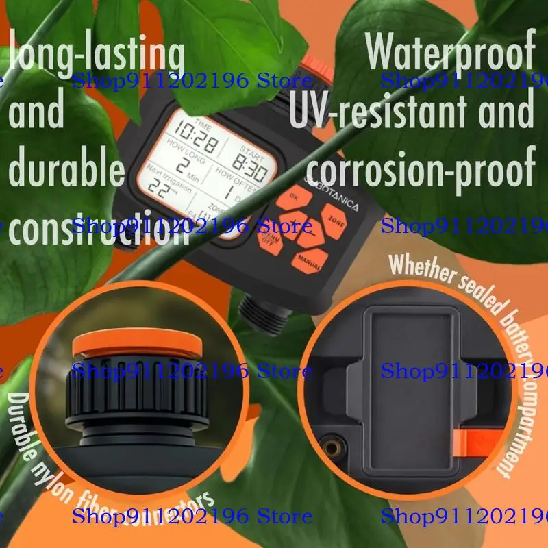 P82A Wassertimer 3/4 -Zoll -Ausgangsgarten Wassertimer Automatischer Bewässerung/LCD