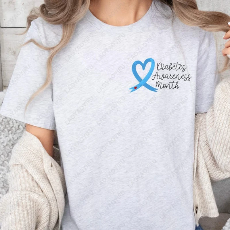 Type 1 Warrior Diaversary Men Women Tshirt Type One Diabetes Awareness Shirt Gift High Quality Cotton Fashion Popular Lady Tops