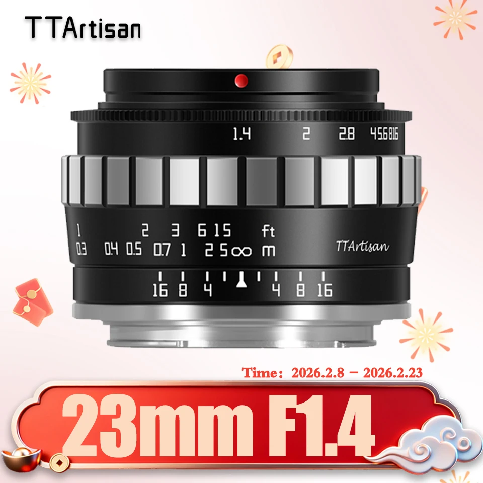 

TTArtisan APS-C 23mm F1.4 Large Aperture Camera Lens for Humanity Photography Fuji XT100 Sony A6600 Nikon Z50 ZFC M43-mount