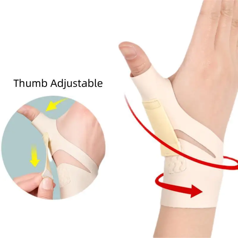 Wrist Thumb Support Brace Soft Elastic Thumb Compression Sleeve Protector Thumb Spica Splint Lightweight Wristband Gym Sports