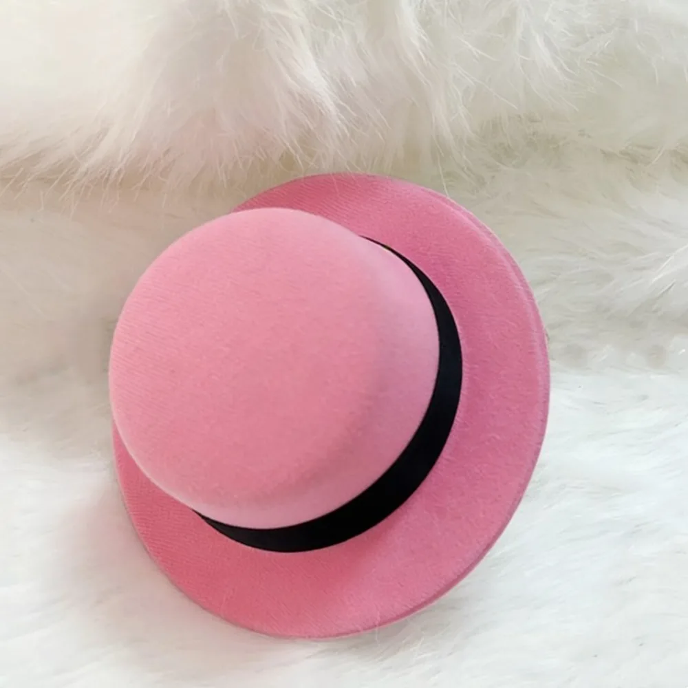 Vintage British Hard Brim Doll Hat For 20cm Zsiga Figure Multi-color Simple Casual Inner Layering Doll Bottom Outfit