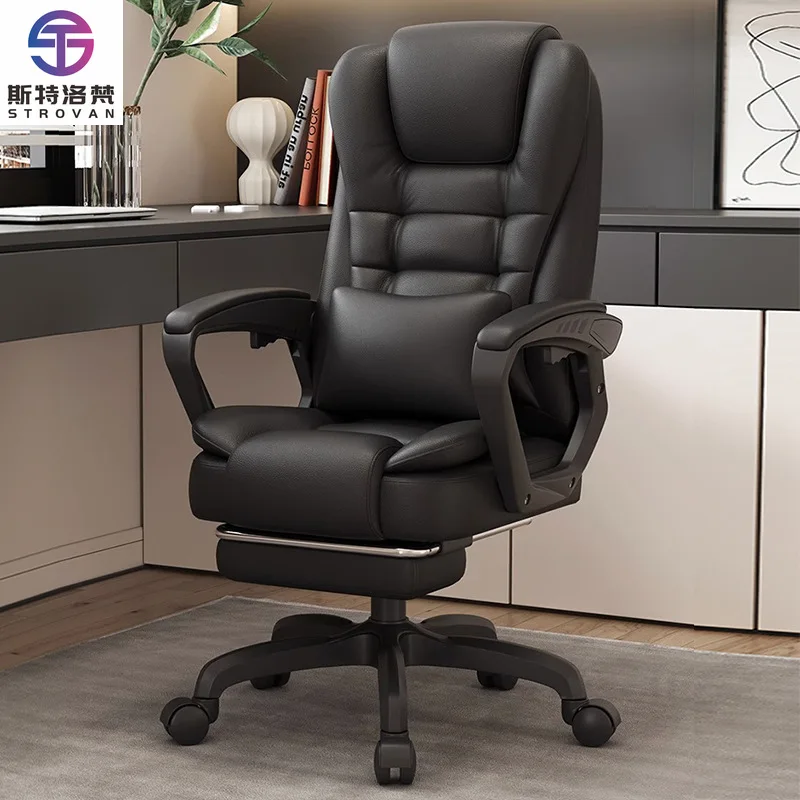 

Luxury High Back Leather Executive Boss Sleeping Computer Chair Reclining Swivel Ergonomic Office Chair