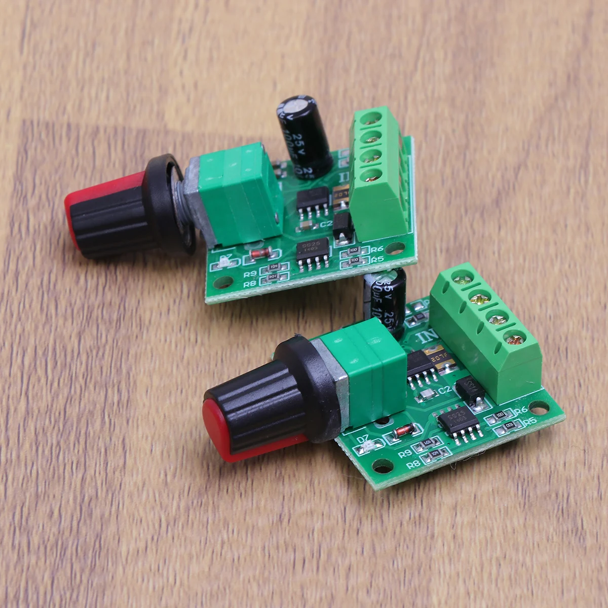 

2pcs 2A Dc Motor Controller 1.8V-12V Pwm Speed Switch With Power-On Led Light Self-Recovery Fuse For 2 Amp Motor Control