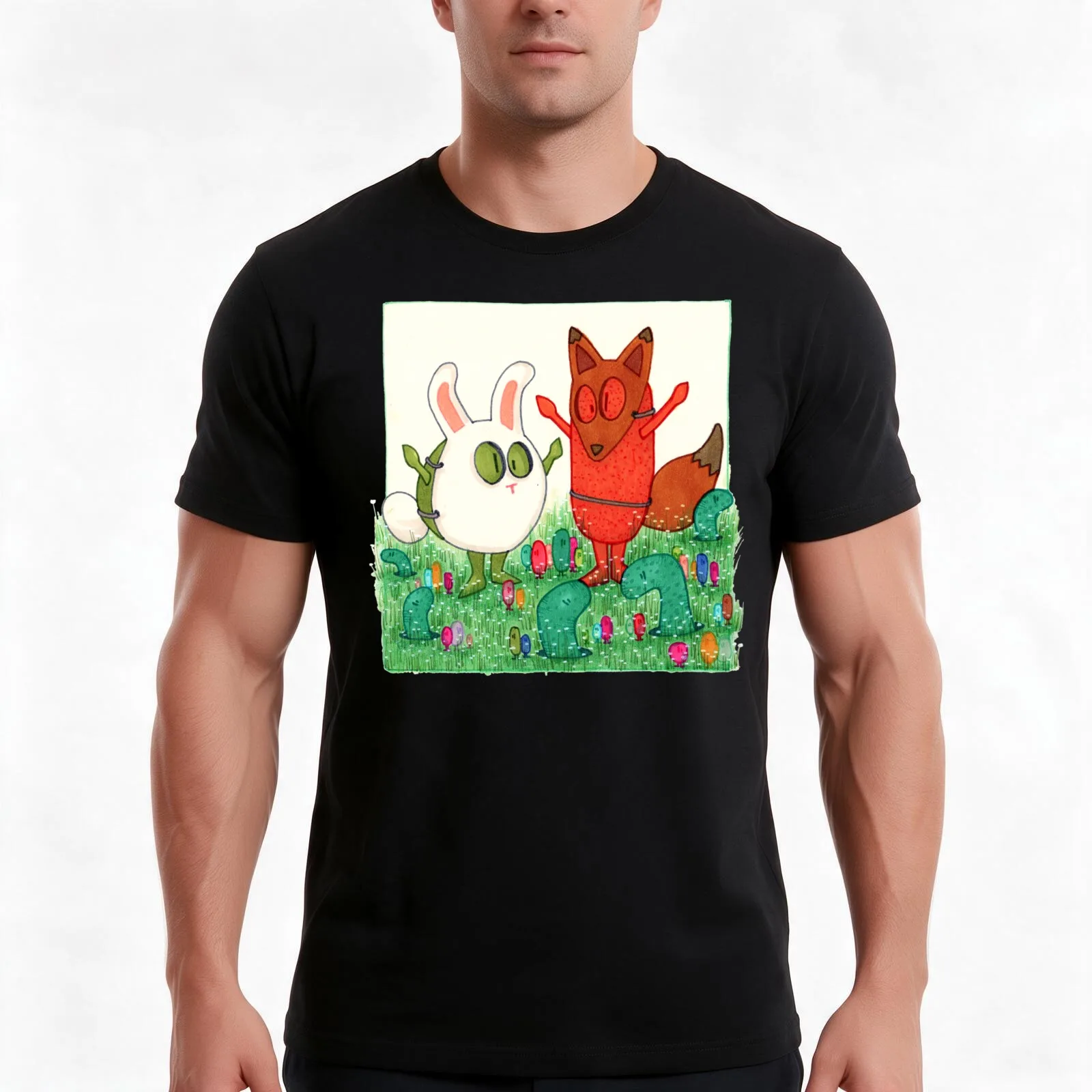 Kumquat peas T-Shirt Summer Casual Cotton Tee Oversized Streetwear Tops Vintage Graphic Print Loose Fit Short Sleeve