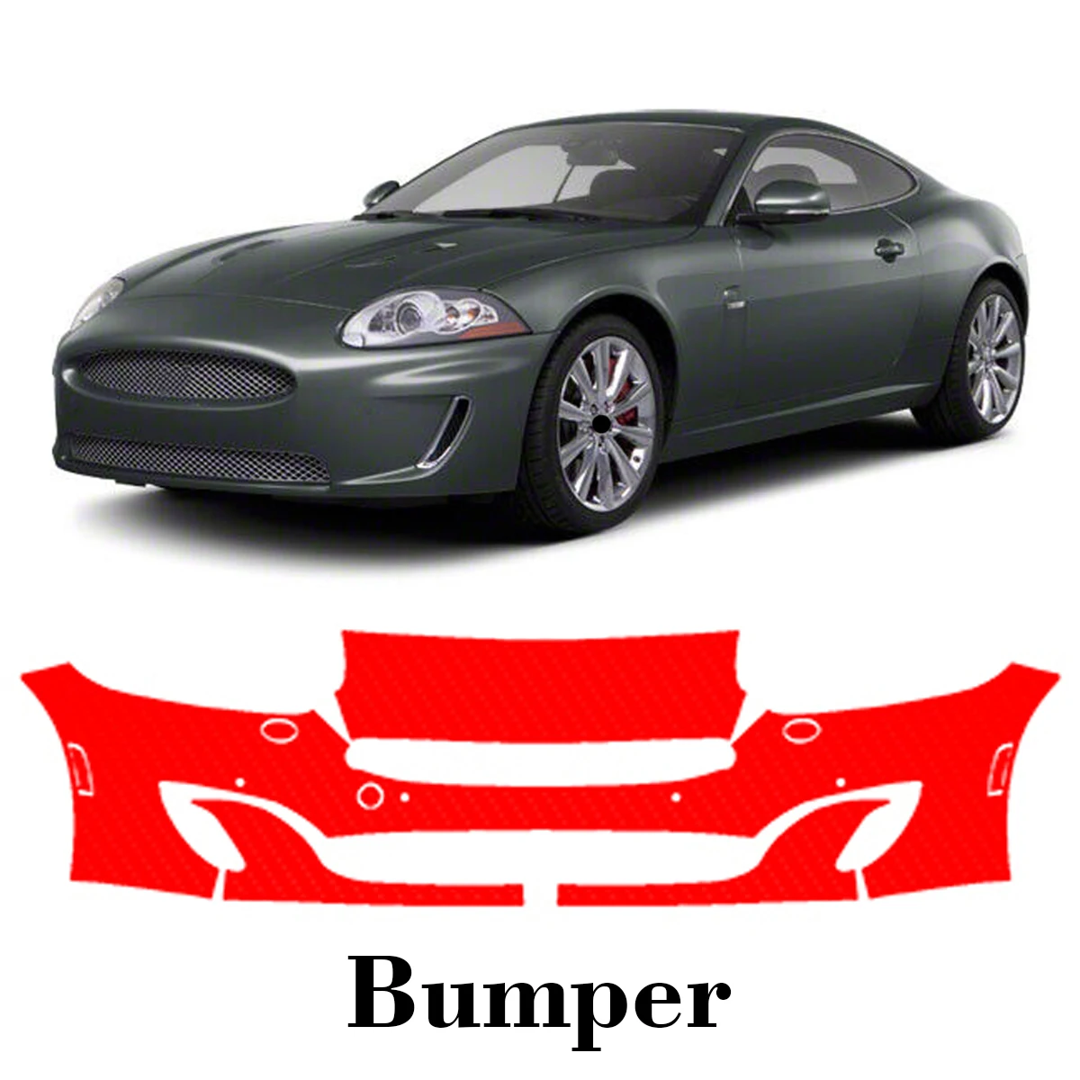 

Car Precut Paint Protection Film Front Bumper Anti-scratch Exterior TPU PPF For Jaguar XK 2012-2015