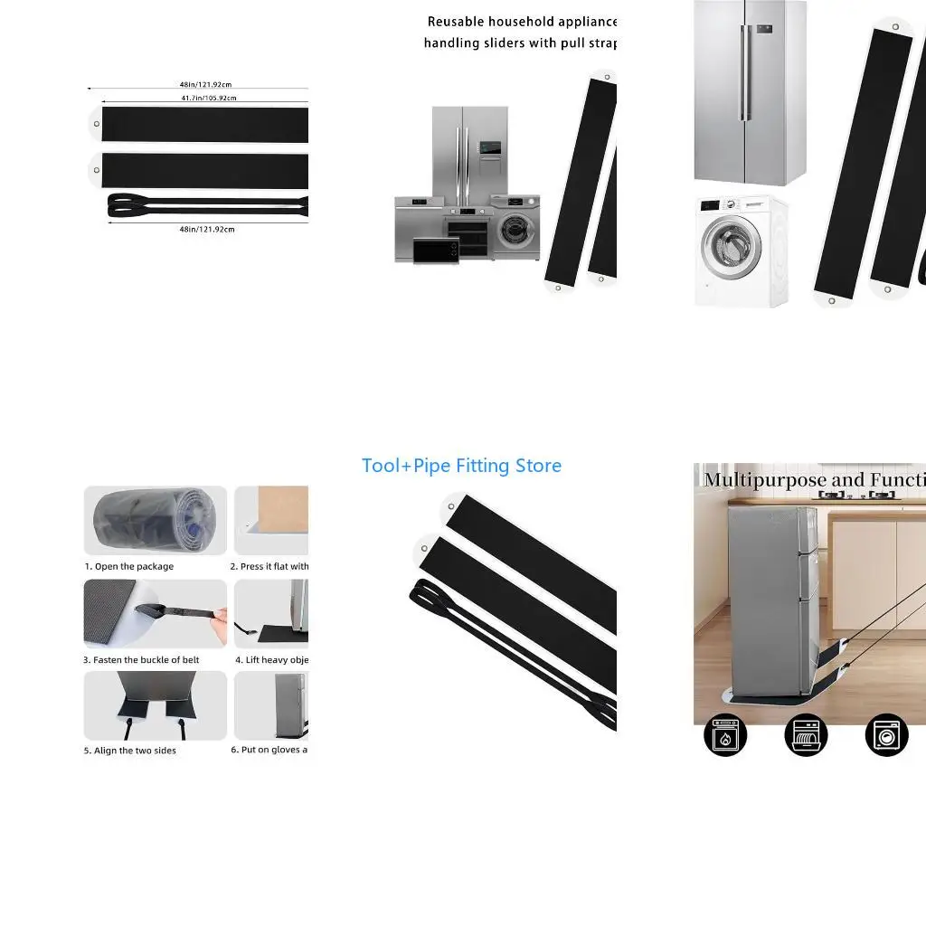 F92B Pull Furniture Slides Plastic Appliance Glides with Pull Strap Sliding Sheet