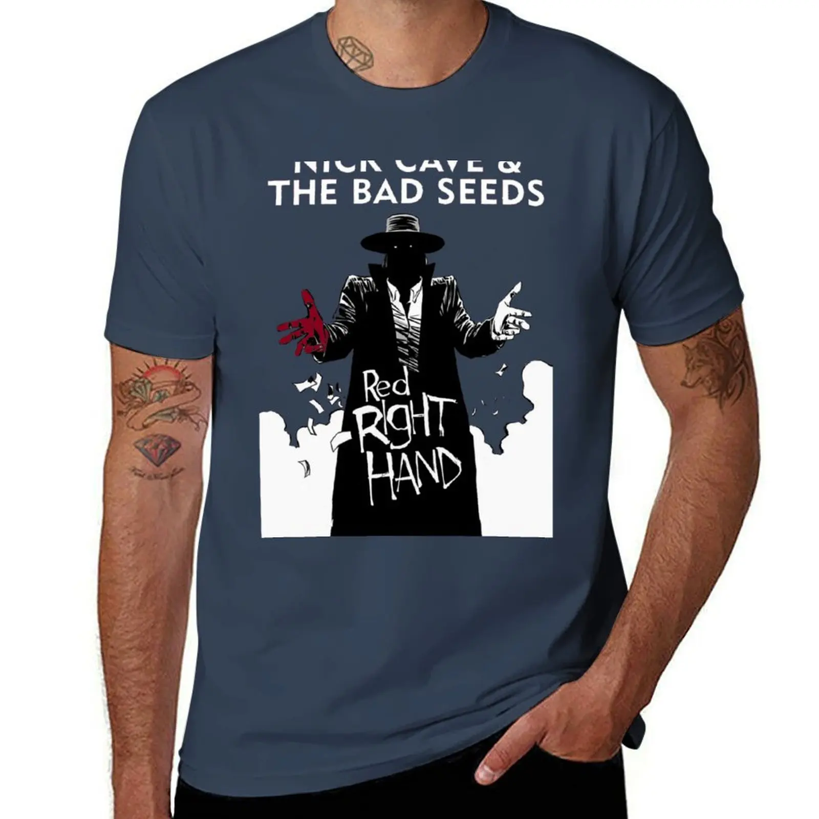 

Nick Cave and Bad Seeds R T-Shirt t shirt man cotton graphic t shirts for man T-Shirt