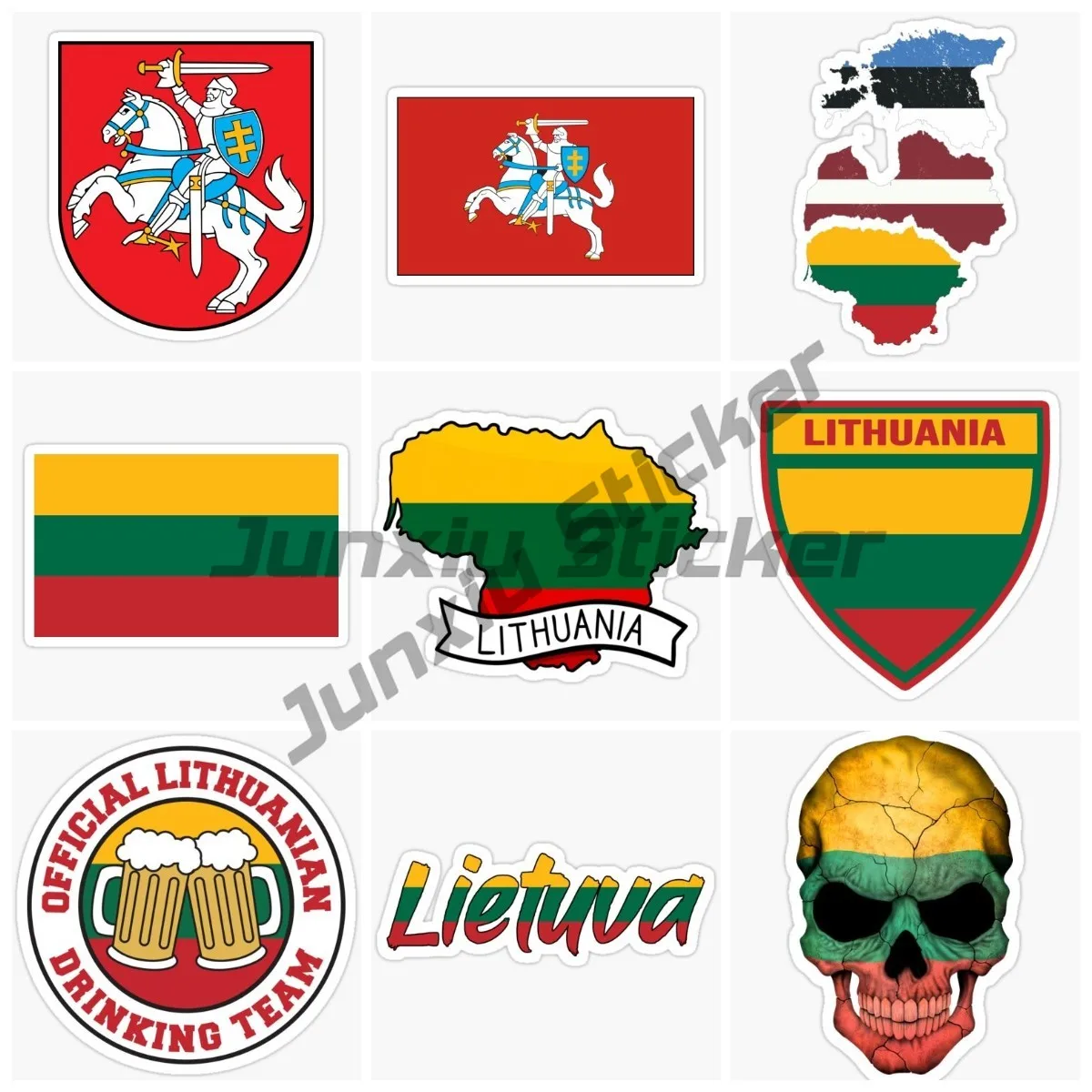 

Lithuanian Flag Map Car Sticker Vinyl Self-adhesive Decorative Sticker Suitable for Motorcycle, Bicycle, Helmet Computer Sticker