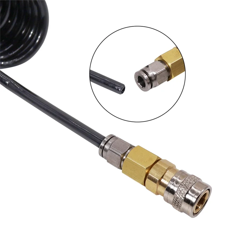 

Best Of 2025-6 мм катушковый шланг низкого давления с быстроразъемным соединением Foster Быстроразъемное соединение HPA Гофрированное соединение низкого давления