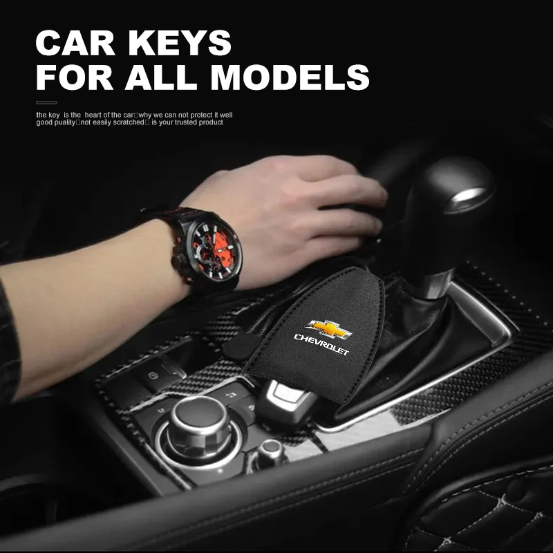 1Pcs Car Key Chain Storage Bag Split Car Key Case Key Case Car Styling For Chevrolet Spark Silverado Trailblazer Cruze Captiva