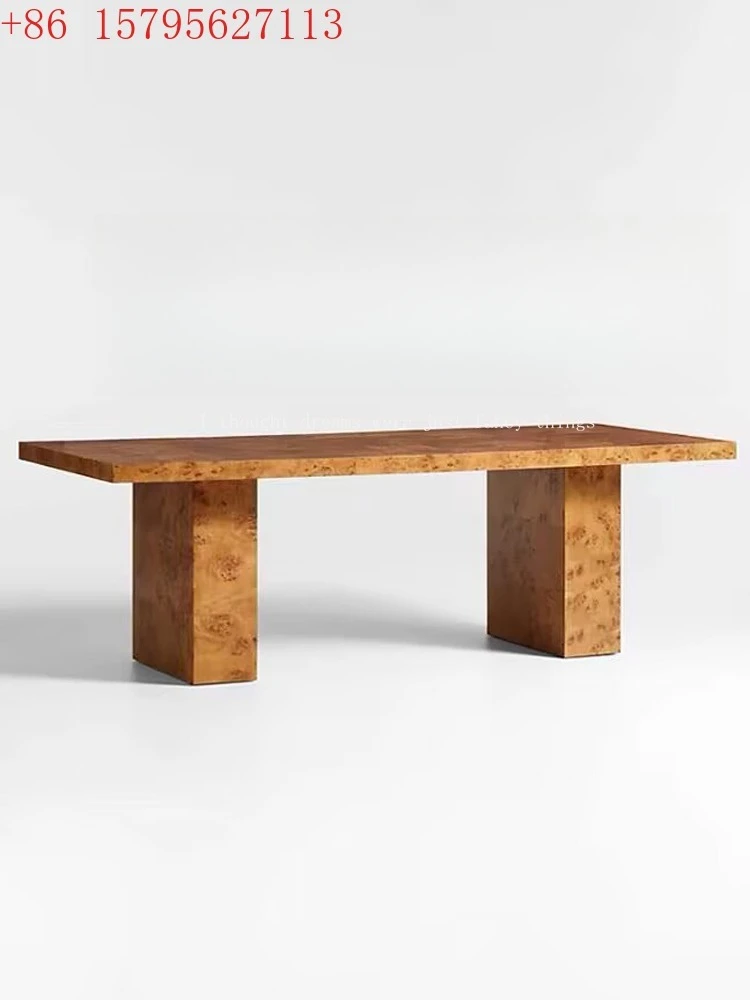 

Художественный стол Дизайнерский винтажный прямоугольный дубовый домашний обеденный стол