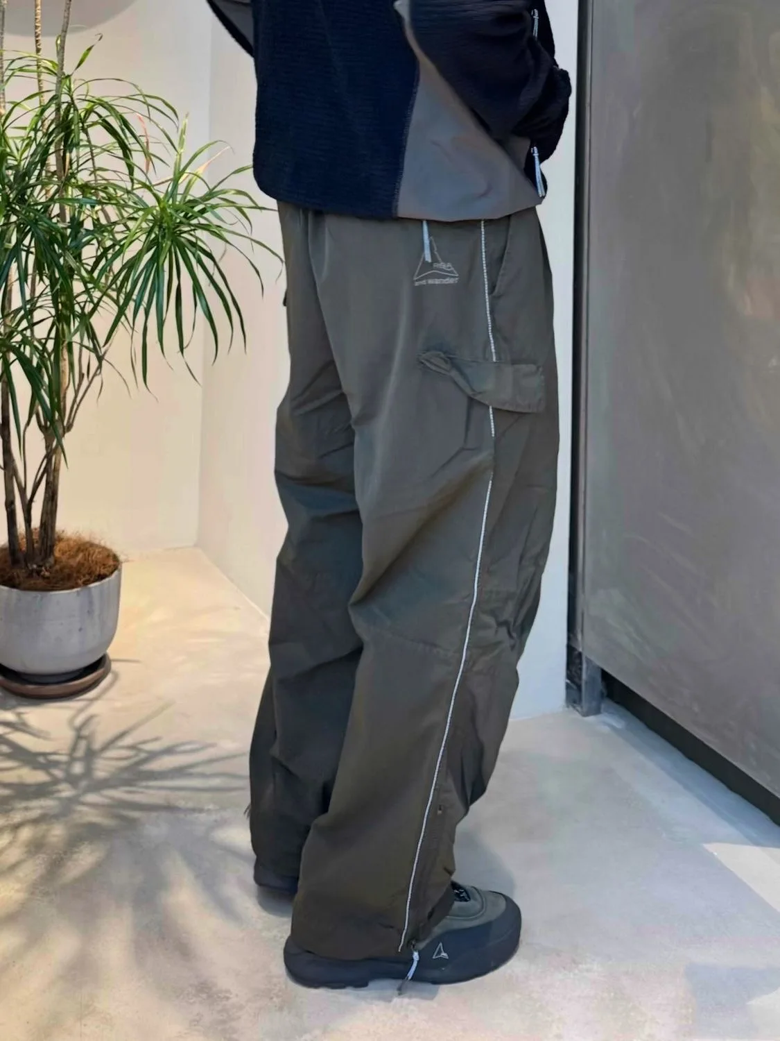 

ex Outdoor Windproof Wide Leg Pants Casual Waterproof Trousers ROAHIKING AND Wnder Brand Ci Outdoor Sle Loose Fit