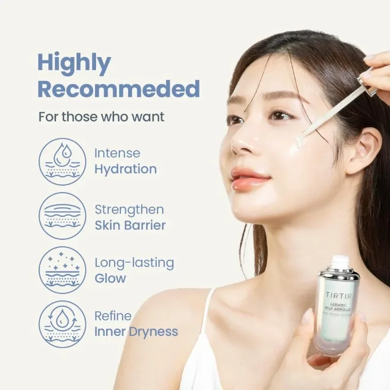 Primer Rich Moisturizing Nourishing Ceramics Milk Ampoule Glow Revitalizing Makeup Base
