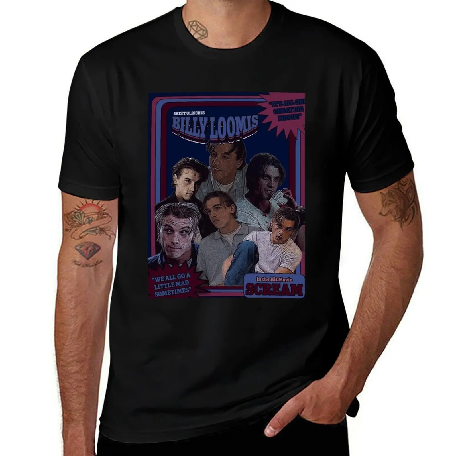 Billy Loomis Classic T-Shirt Breathable Sportswear T-Shirt for Men