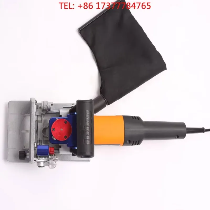 Handheld Lamello slotting hine Woodworking tenoning hine with adjus angle for home decoration wood boring tasks