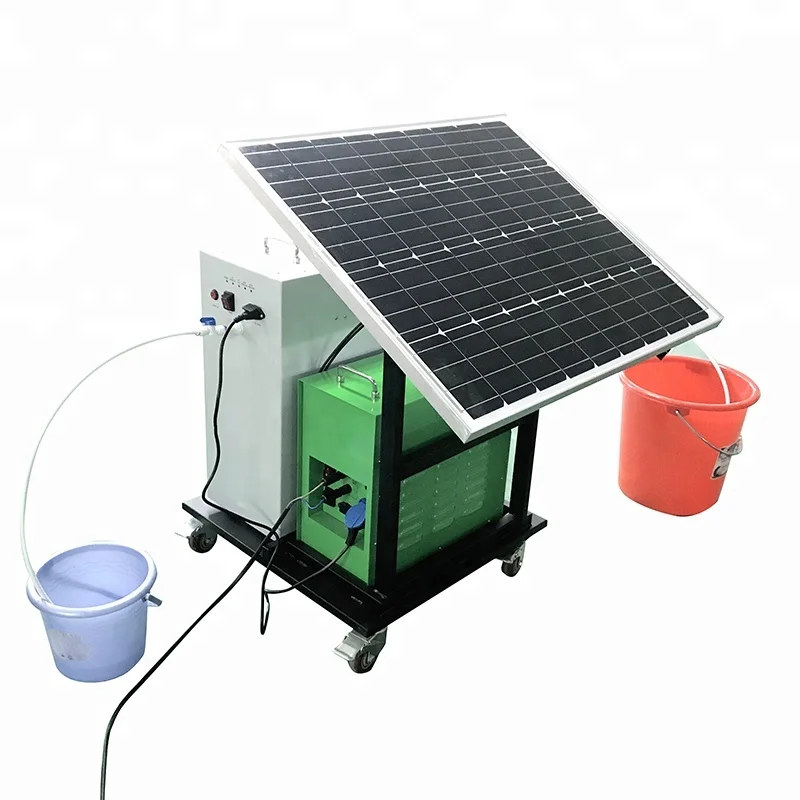 high efficiency solar panel water purified system/water treatment machine in stock for fresh and salt water purification