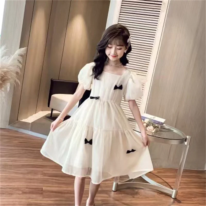 

19600, абрикосовое весенне-летнее платье с цветочным узором для девочек, детская одежда, платье для девочек, детское вечернее платье на день рождения, хлопок