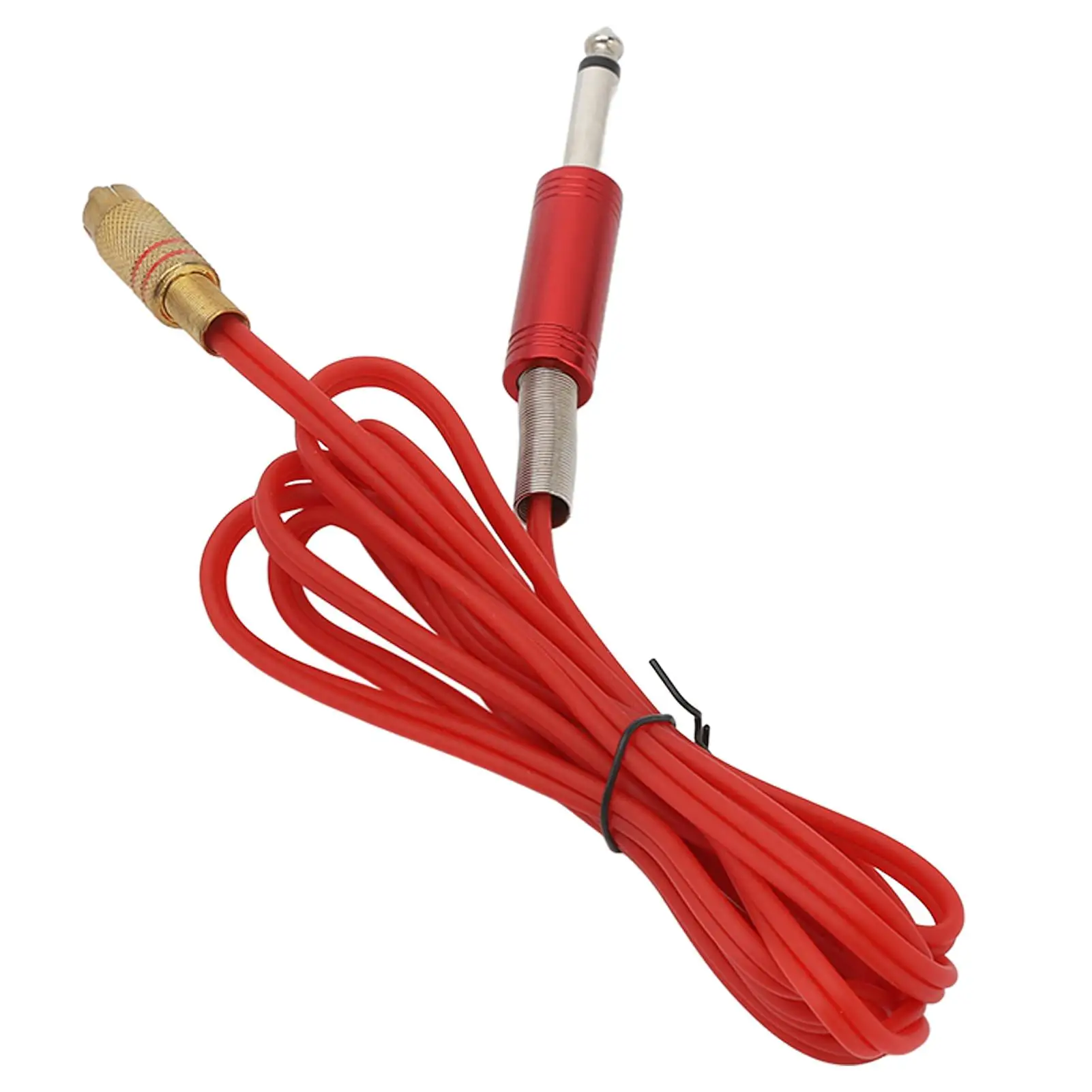 

Stable Transmission Tattoo Clip Cable Cord 1.7m - Red Silicone, Pure Copper Plug for beginner