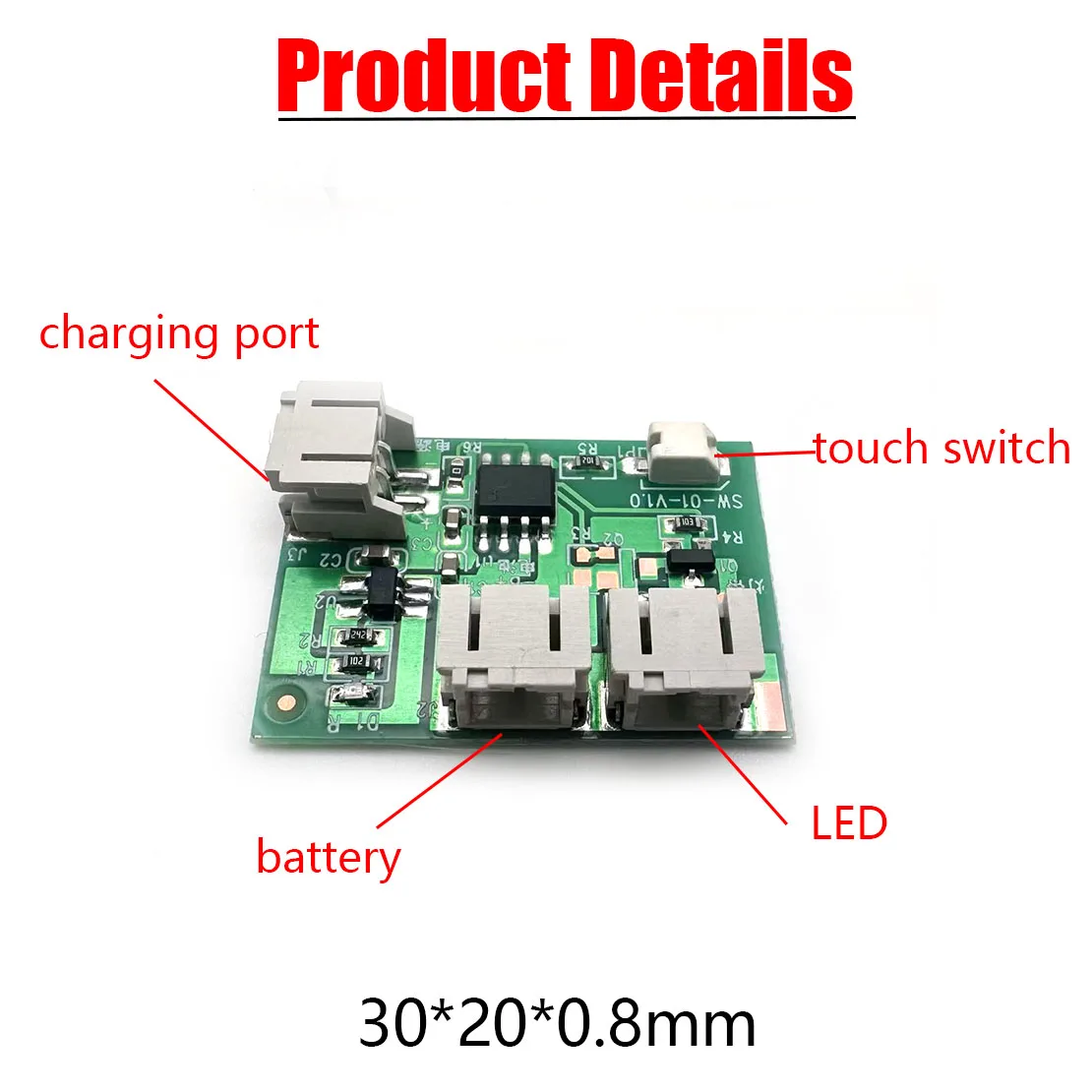 3.7V Light Source LED Light Panel Dimming Controller Remote Control Dual Color Change With ON/OFF Touch Switch Charge Type-c