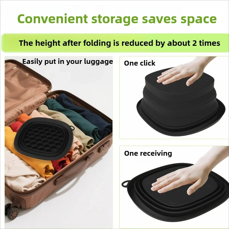 صينية حمام ثلج للوجه من السيليكون قابلة للطي علاج بارد لانتفاخ الوجه أداة محمولة لجلد البرد أداة تجميل للوجه