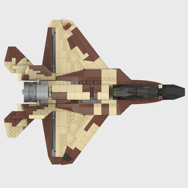 Moc tijolos de construção arma militar modelo deserto-camo power jet tecnologia blocos modulares presentes brinquedos de natal conjuntos diy montagem