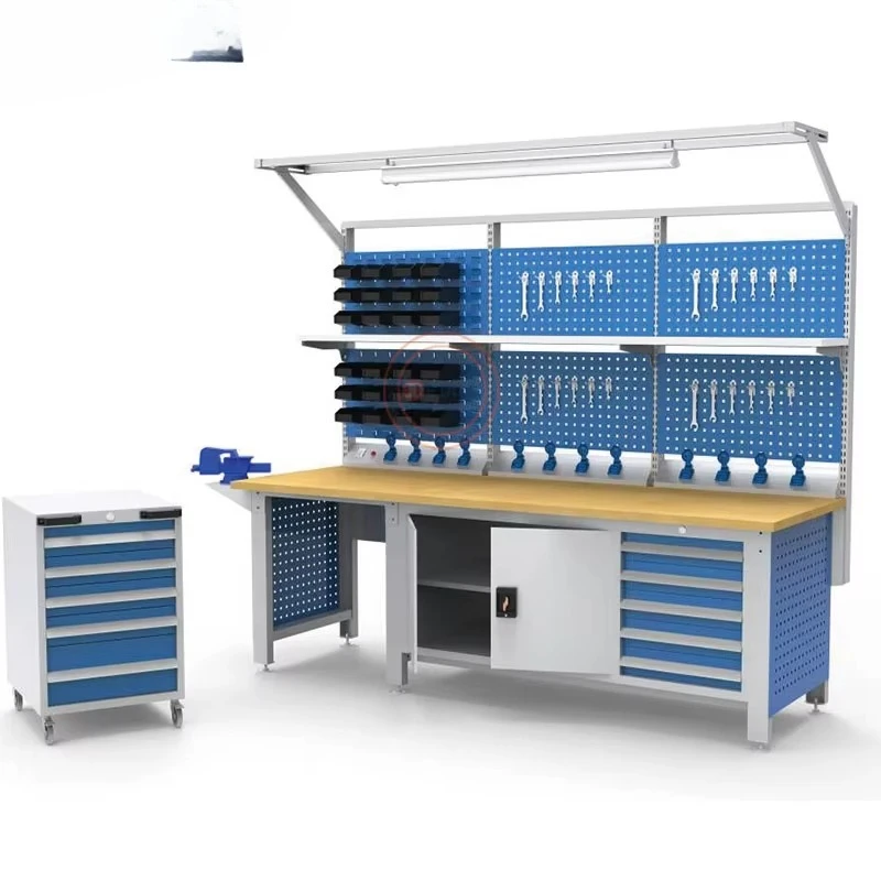 Industrial Tools Drawer Cabinet Workbench Heavy Duty Workbench Workshop Cabinet Workbench