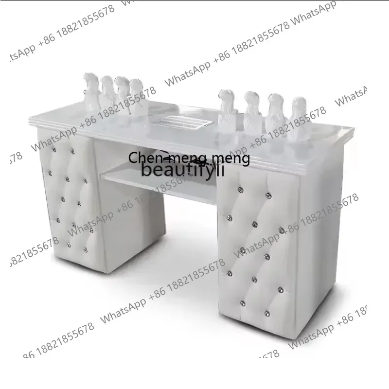 cn8617 ssNew Light Luxury Manicure Table and Chair Suit Manicure Table Economical Single Small Manicure Table