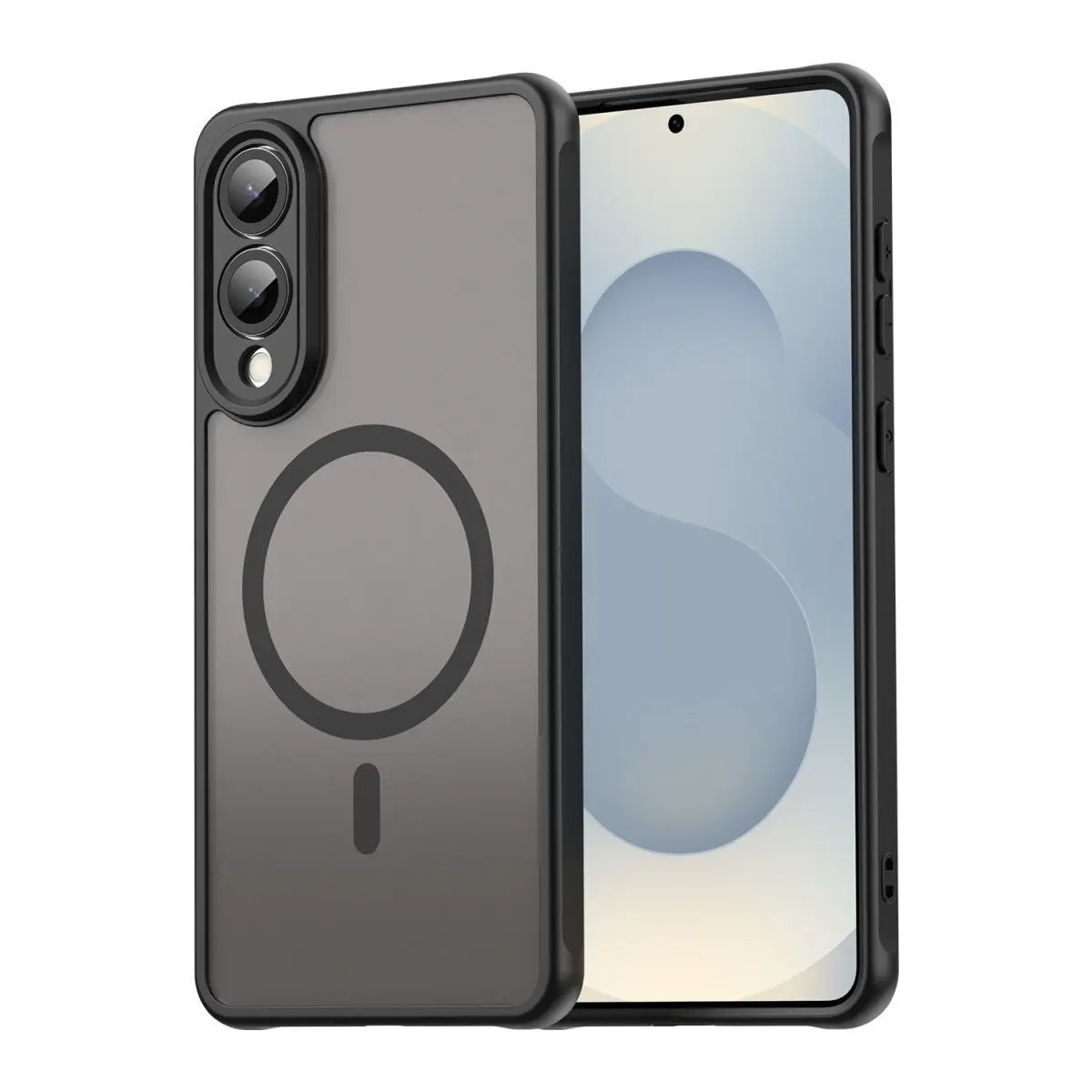 

Magnetic Case For Samsung galaxy s25 edge Case Soft Silicone Clear MagSafe Phone Cover For s25edge Camera Protection Shell