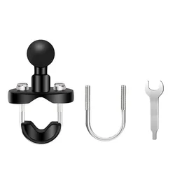 1 inch Ball Head Mount Adapter U-Bolt Motorcycle Handlebar Bike Rail Rod Bracket for GoPro insta360 x3 Action Camera Mounts